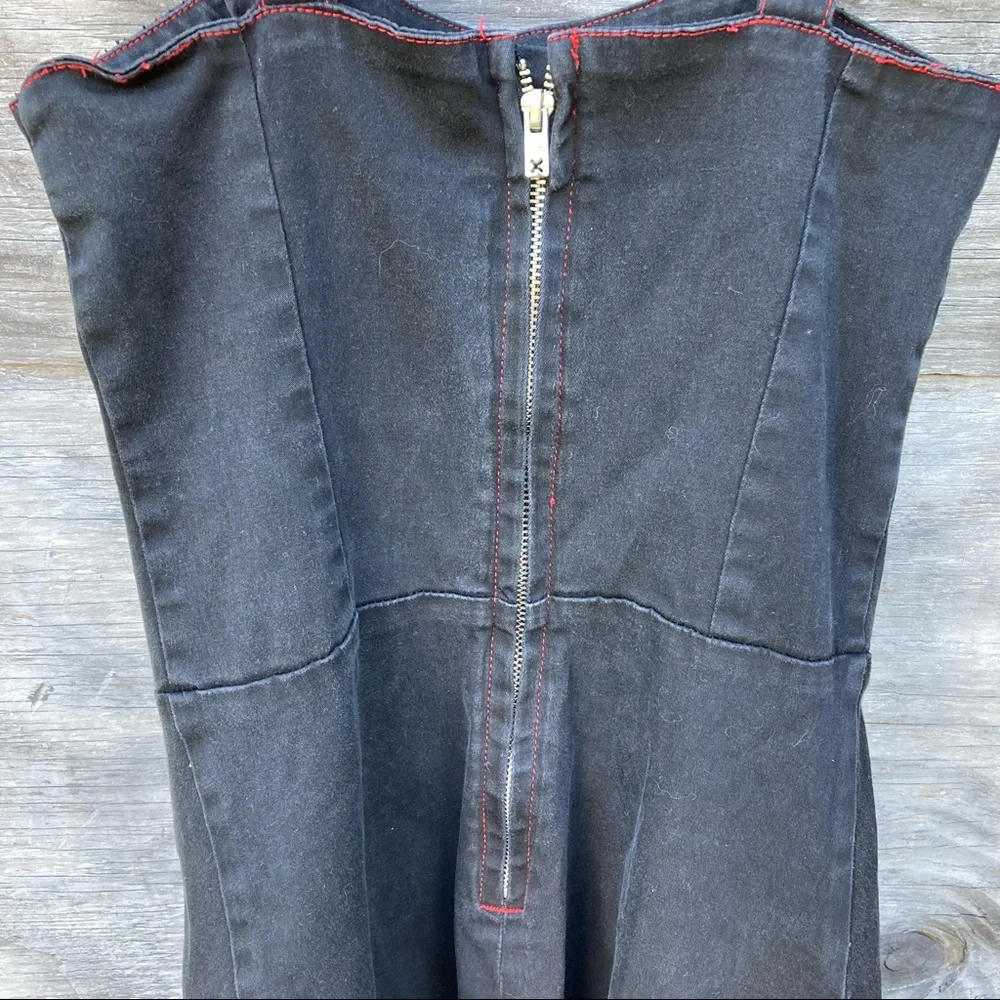 RARE Tripp NYC Double Corset Goth Dress Vintage - Picture 11 of 11